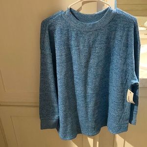 Sonoma long sleeve blue waffle shirt